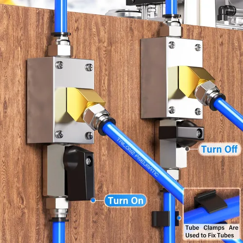 Miniatura 4 de TAILONZ PNEUMATIC Azul 1/2 Pulgada OD 32 Metros 100 pies Kit de Tubo de Aire PU Manguera de Tubo de Línea de Aire o Transferencia de Fluidos Tubo