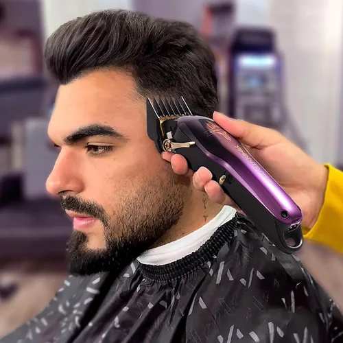 Miniatura 7 de SUPRENT PRO - Cortadora de pelo profesional para hombres, cortapelos de peluquería de alta calidad, hoja recubierta DLC y motor sin escobillas, kit