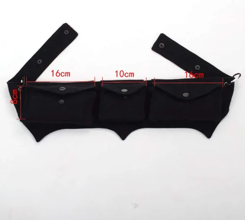Miniatura 5 de GRACEART Burning Man - Cinturón de lona de algodón Steampunk Travel Utility Belt Ren Faire, Negro