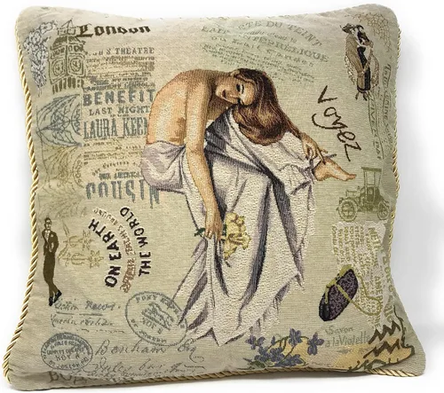 Miniatura 24 de Tache - Funda de almohada roja de Papá Noel, 1 pieza de 16 x 16 pulgadas, tapiz festivo, lindo Papá Noel está llegando a la ciudad, funda de almohada