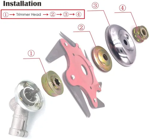 Miniatura 2 de OXT Adaptador de cabezal de recortadora de 6 cuchillas, kit de adaptador de cuchilla