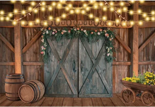 Miniatura 4 de Telón de fondo occidental para decoración de fiesta, fondo de granero, decoración de fiesta de vaquero, pancarta de 10 x 8 pies, diseño de granja
