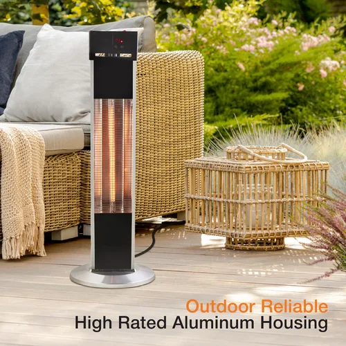 Miniatura 8 de Lifesmart Calentador de torre infrarrojo para exteriores, calor suplementario para garaje, terraza, patio, calentador eléctrico portátil