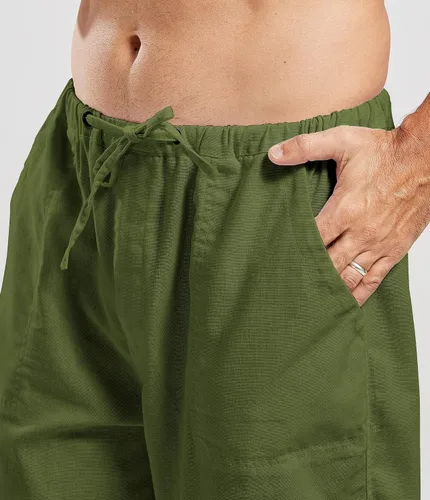 Miniatura 4 de utcoco Qiuse - Pantalones de playa con cintura elástica para hombre