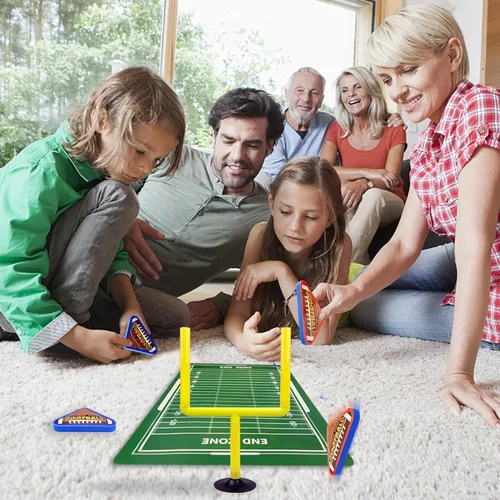 Miniatura 5 de 20 piezas de mini juegos de fútbol amarillo mini juegos de mesa con pelotas de fútbol de espuma, poste de portería y tarjetas, juguetes
