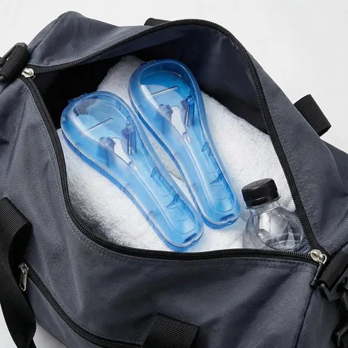 Miniatura 2 de Beavorty Estuche de viaje para maquinilla de afeitar, paquete de 2 unidades, contenedor de plástico duradero, caja de almacenamiento portátil