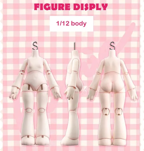 Miniatura 5 de Bonnie Blind Box Figuras de muñeca, 1/12 BJD figuras de acción de tamaño OB11, muñecas móviles con ropa de muñeca, juguetes de regalo sorpresa