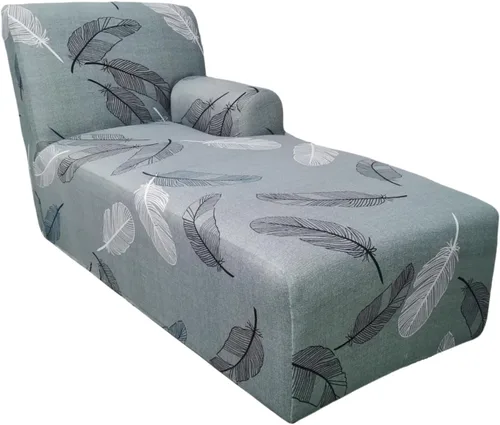 Funda de sofá con brazo, protector de cojín de diván, protector de muebles lavable con correa elástica, funda gruesa izquierda y derecha en forma de