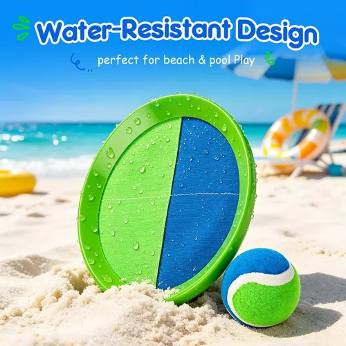 Miniatura 2 de Juego de pelota para lanzar y atrapar, juego de bolas adhesivas mejoradas para niños y niños pequeños, resistente y resistente al agua, juguete