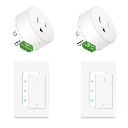 Miniatura 48 de NineLeaf Interruptor de salida remoto inalámbrico, interruptor de lámpara remoto, interruptor decorativo de enchufe de luz de encendido y apagado
