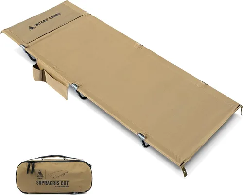 ONETIGRIS SUPRAGRIS - Catre de campamento, soporta hasta 400 libras, cama plegable ligera y cómoda para acampar, senderismo, mochileros, viajes,