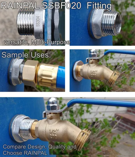 Miniatura 7 de SSBF020 Acero inoxidable 304 accesorio de mamparo para tanque