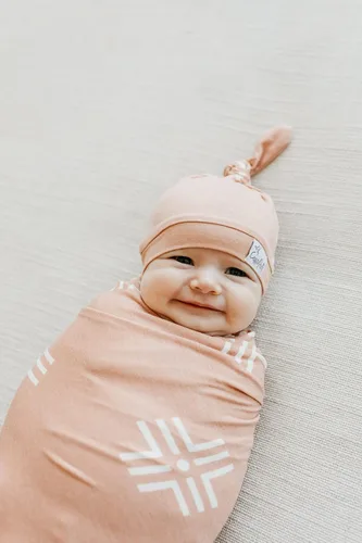 Miniatura 5 de Copper Pearl Baby Beanie Hat Top Knot