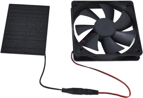 Miniatura 5 de Ventilador solar de 3W 5V para exteriores, ventilador de escape portátil para casa de pollo, invernadero, casas de mascotas