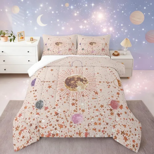 Miniatura 15 de Juego de edredón estampado de ovejas, juego de ropa de cama vintage de granja para niños, niñas, mujeres, adultos, parejas, ovejas, juego de edredón