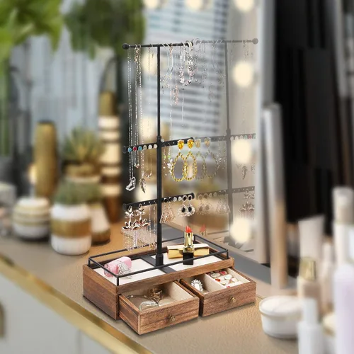 Miniatura 4 de Keebofly - Organizador de joyas de 3 niveles