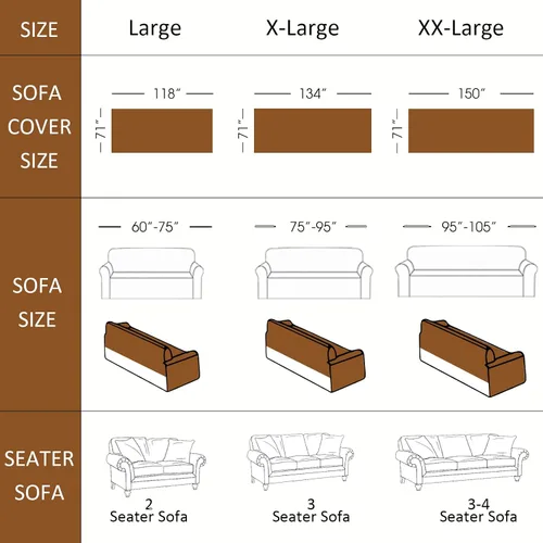 Miniatura 207 de VClife Fundas de sofá bohemio de felpilla para sofá seccional, fundas de sofá suaves y antideslizantes para sofá de 2 cojines, protector de muebles