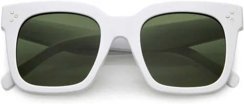 Miniatura 46 de zeroUV - Gafas de sol cuadradas retro de moda de gran tamaño para mujer estilo vintage 1.969 pulgadas