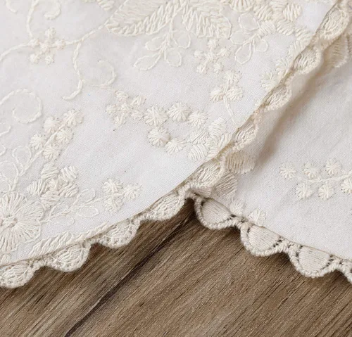 Miniatura 3 de Babero para niña, reversible, impermeable, hecho a mano, de algodón natural, babero, 0-12 meses, paquete de 2 (color blanco roto, 0-12 meses)