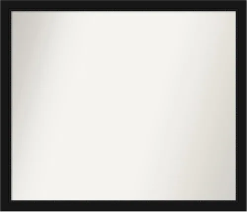 Miniatura 152 de Amanti Art Espejo de baño negro para sobre fregadero, 22 x 22 pulgadas, espejo de tocador cuadrado estrecho negro Avon, marco de madera casual