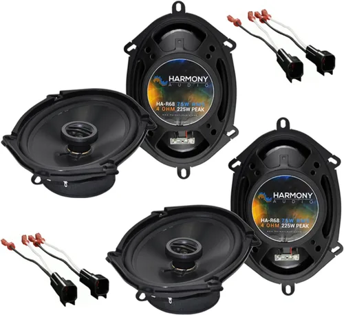 Harmony Audio Paquete compatible con Ford Explorer Sport Trac 2001-2010 (2) HA-R68 5x7 6x8 nuevo paquete de actualización de repuesto de altavoces