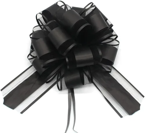 Miniatura 17 de 6 piezas de lazos de tirar, lazo de regalo verde frijol, 6 pulgadas, Navidad, fiesta, regalo de cumpleaños, boda, lazos de cinta para envolver cajas