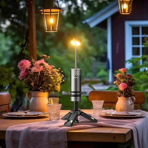 Miniatura 4 de Luces de Camping Recargables, Linterna de Camping Desmontable con Soporte, Lámpara de Campamento Telescópica Impermeable, Luz de Trabajo Magnética