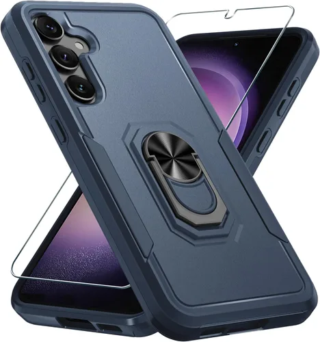 Miniatura 10 de Compatible con Samsung Galaxy S24/S25 Funda con Protector de Pantalla de Vidrio Templado, Resistente a Prueba de Golpes de Servicio Pesado Funda