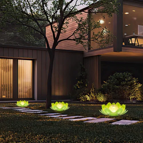 Miniatura 6 de Luces solares para exteriores, decoración de jardín, vidrio de globo agrietado, luz de jardín solar de metal impermeable para camino, patio, césped