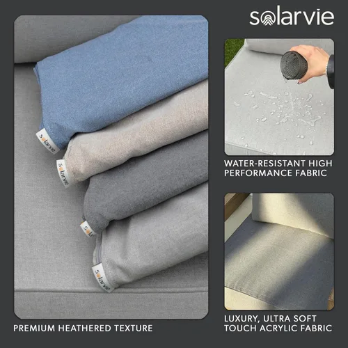 Miniatura 4 de Honeycomb - Asiento profundo para exteriores, 24 pulgadas de ancho x 23 pulgadas de profundidad, cojín para silla de exterior, azul Solarvie