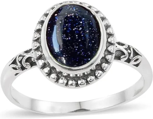Miniatura 38 de Anillo de plata de ley 925 para mujer, anillo único de gema ovalada hecho a mano