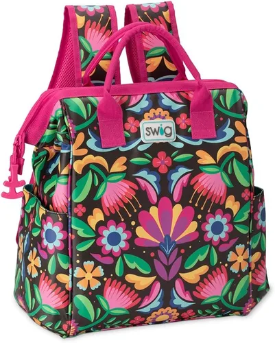 Miniatura 14 de Mochila enfriadora Swig Life Packi, enfriador aislado, bolsa de playa impermeable, 24 latas, enfriadores aislados livianos Nube Nueve