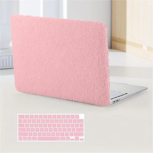 Miniatura 39 de Funda a cuadros para MacBook Air de 13 pulgadas M5 M4 M3 M2 2026-2022 A3240 A3113 A2681, piel a cuadros con textura a cuadros para MacBook Air 13.6