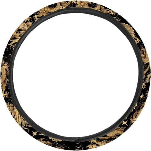 Miniatura 2 de Asian Dragon - Funda universal para volante de automóvil, accesorios interiores de automóvil, lavable, transpirable, funda para volante
