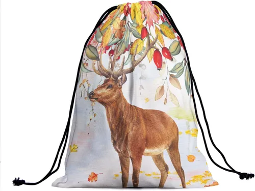 Miniatura 9 de Bolsa de agarre de gimnasia de piel de animal, bolsa de gimnasia con cordón ajustable, bolsa de cuerda para fauna silvestre, Mariposas Galaxy