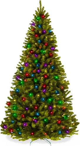 Miniatura 16 de Best Choice Products Artificial Frosted Christmas Tree, 7.5ft Premium Pre-Lit Realistic Spruce Holiday Décor w/Dense Branches, Metal Base – Blue