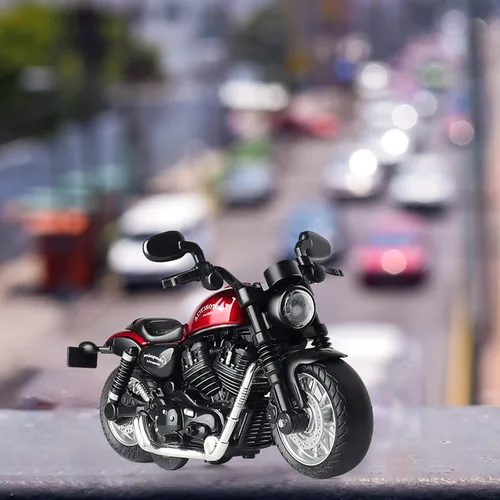Miniatura 5 de Mini Motocicleta de Juguete - Autos de Juguete de Retroceso con Sonido y Luz, Motocicletas de Juguete para Niños Pequeños, Juguetes de Motocicleta