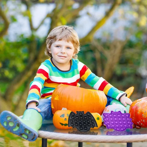 Miniatura 3 de Jofan Paquete de 4 juguetes sensoriales de Halloween para niños y niñas, regalos de fiesta de Halloween, bolsas de golosinas de Halloween, regalos