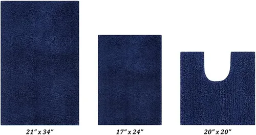 Miniatura 59 de Better Trends Micro Collection - Tapetes de baño, alfombra suave, alfombra de felpa absorbente, alfombra de baño 100% poliéster para suelo de baño