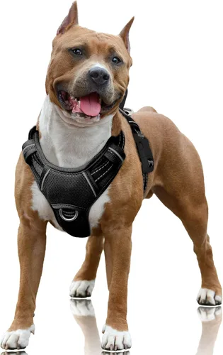 Miniatura 68 de BARKBAY Arnés para Perro Sin Tirones Talla Grande Arnés Reflectante para Perro con Clip Frontal y Asa de Control Fácil para Caminar Entrenar Correr
