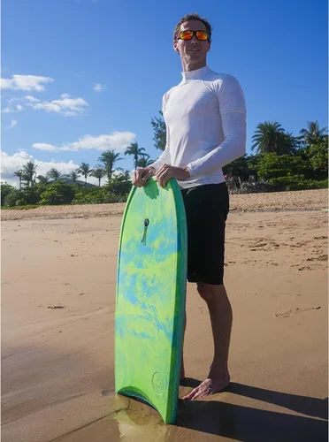 Miniatura 3 de ATUNAS Tablas de cuerpo, 33 a 43 pulgadas, bodyboard para playa con correa de muñeca, espuma sólida de PE/EVA impermeable de celda cerrada, surf