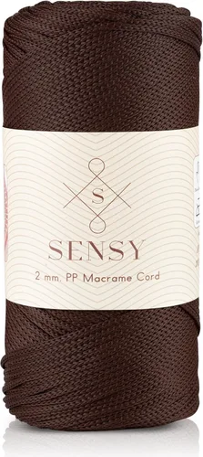 Miniatura 165 de Sensy Premium Cuerda de Poliéster de 2mm 251 Yardas Cuerda de Polipropileno 100% Cordón de Macramé 2mm Cordón para Bolsa de Ganchillo Cuerda