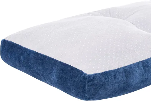 Miniatura 6 de Cojín de banco, cojines de banco con mechones antideslizantes para columpio, almacenamiento de zapatos, asiento de ventana (45" x 18", azul)