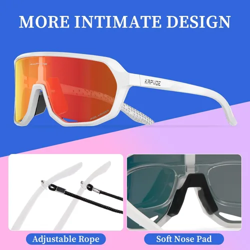 Miniatura 6 de KAPVOE Gafas de béisbol juveniles de 8 a 14 años de edad para niños, lentes de sol polarizadas para softbol y ciclismo, cara pequeña para adultos