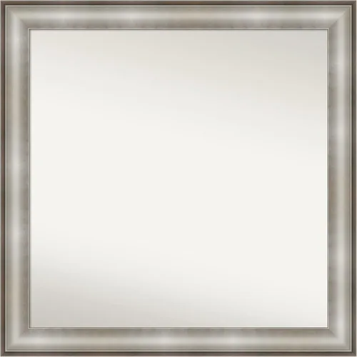 Miniatura 384 de Amanti Art Espejo de baño plateado para sobre fregadero, 28 x 47 pulgadas, espejo rectangular de plata imperial, marco de madera tradicional de gran
