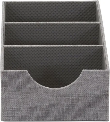 Miniatura 11 de Household Essentials Gris 727-1 Caja Organizadora de Cajón Profunda de 3 Secciones para Almacenamiento 12 pulgadas x 6.13 pulgadas x 3.13 pulgadas