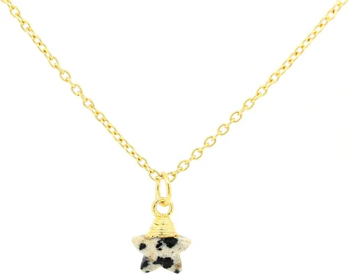 Miniatura 9 de Collar con colgante de estrella chapada en oro de 14 quilates, hecho a mano, hipoalergénico, pequeña estrella envuelta en alambre con cadena