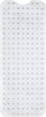 Miniatura 10 de ENKOSI Tapete de baño antideslizante, extra largo de 40 x 16 pulgadas, tapete antideslizante grande para bañera y ducha con ventosas y agujeros