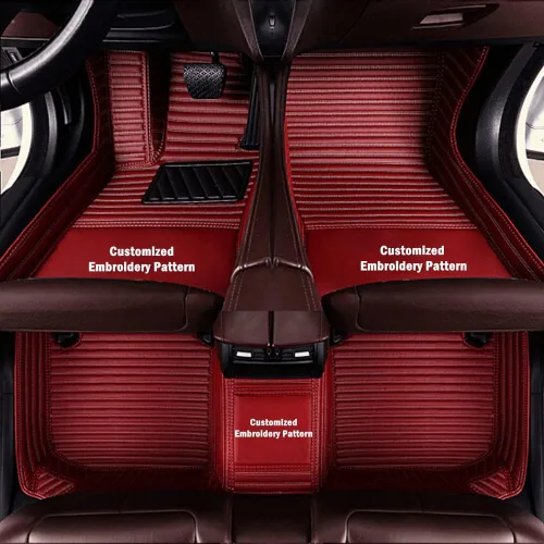 Miniatura 12 de Personaliza los tapetes de cuero de lujo de protección para todo tipo de clima para el 99 % de los automóviles, SUV y camiones según el modelo Beige