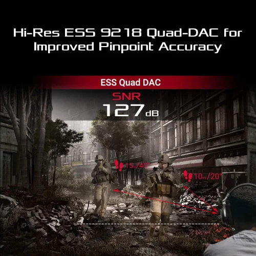 Miniatura 3 de ASUS Auriculares RGB ROG Delta Hi-Res ESS Quad-DAC, efecto de iluminación circular RBG Conector USB-C para PC, consolas y juegos móviles